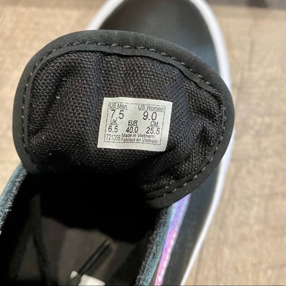 Vans Holo Sidestripe Old Skool Platform Shoes - Black True White - 9 Women’s - Picture 10 of 12